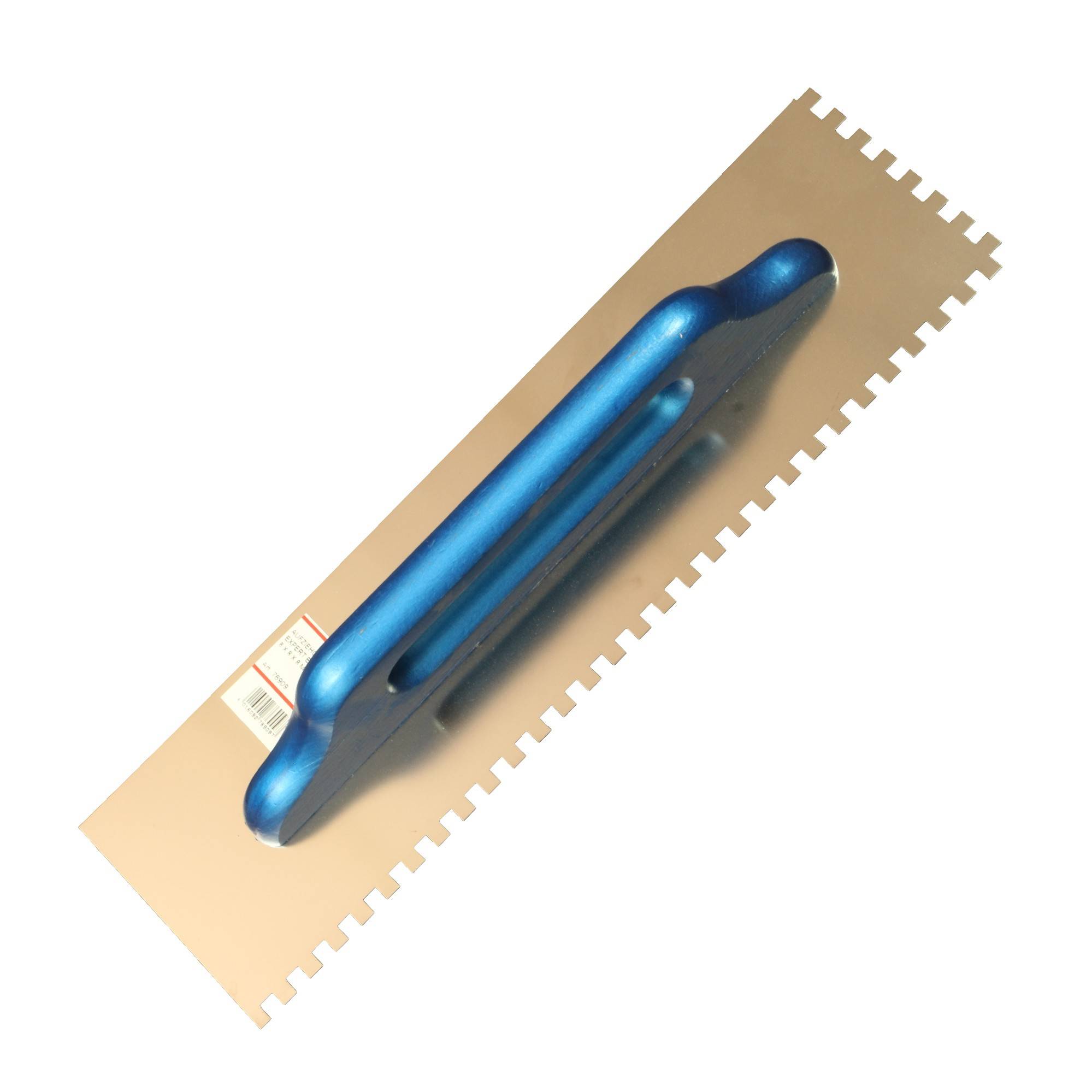 Aufziehglätte 500 x 130 mm / 8 x 8 mm gezahnt, Kaufmann®, rostfrei