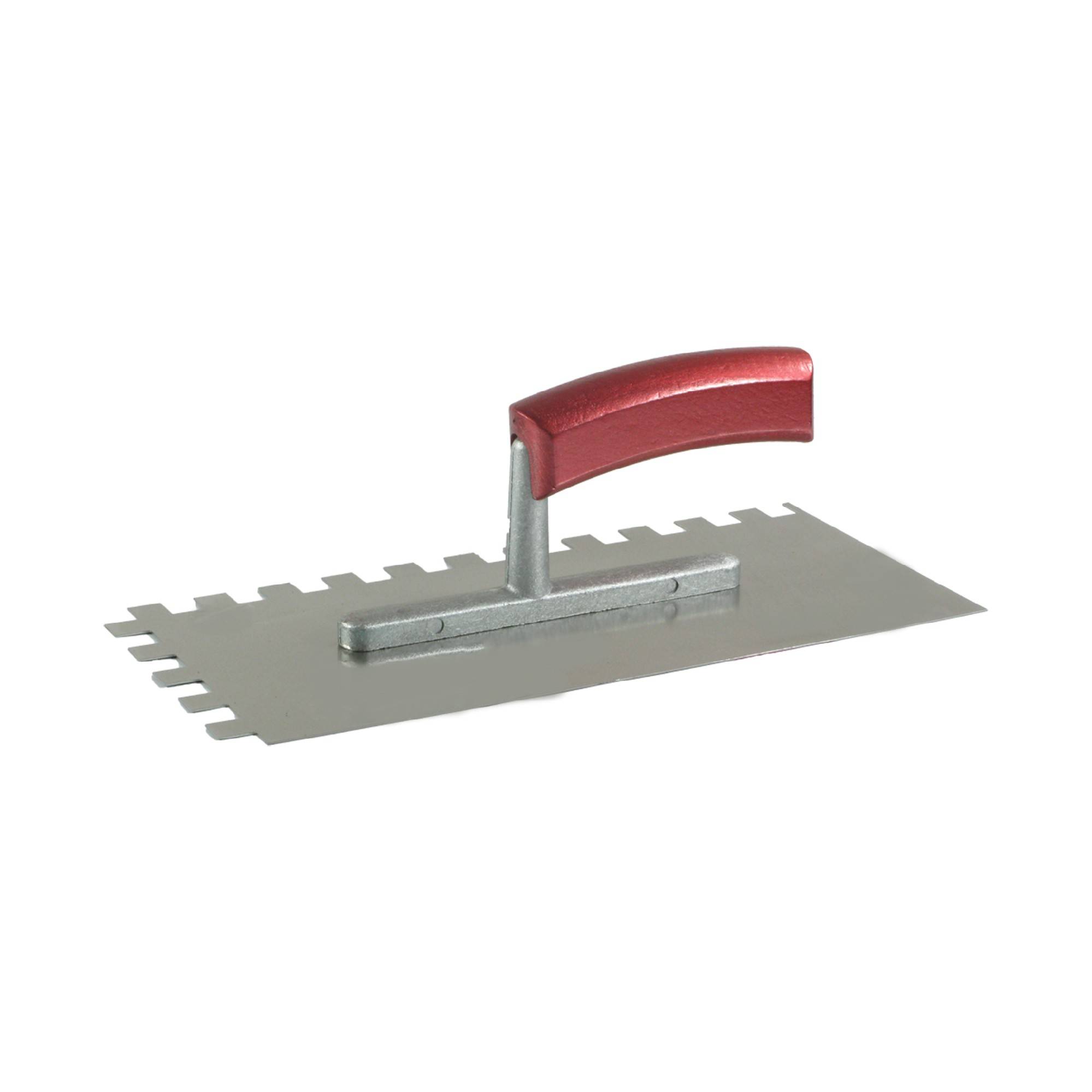 Glättekelle 280 x 130 mm / 12 x 12 x 12mm gezahnt, Kaufmann®, rostfrei