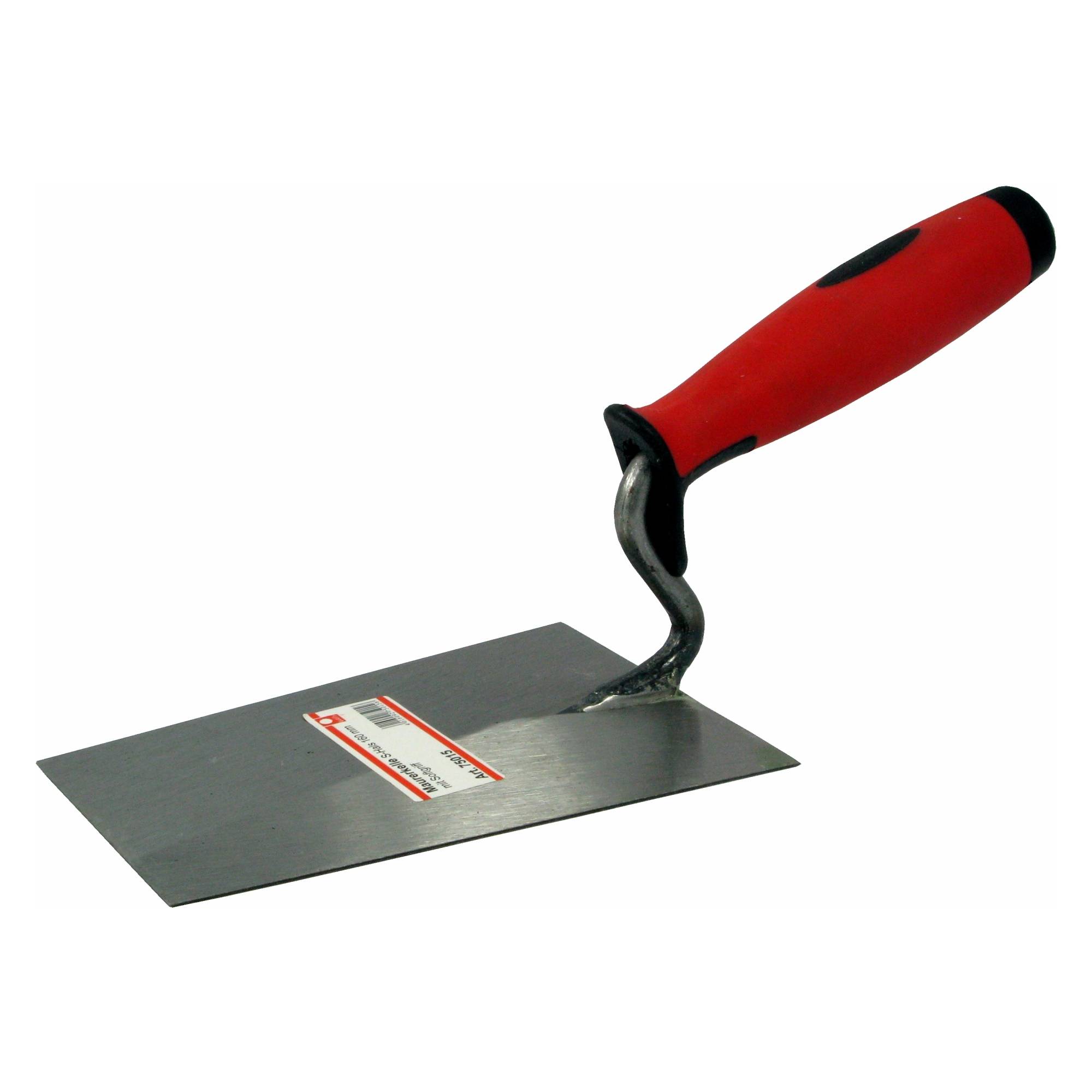 Maurerkelle 160 mm, S-Hals, gehärtet, Softgriff