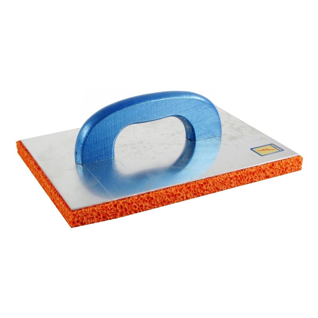 Alu-Reibebrett / Schwammgummibelag 300x220x18 mm, grobporig, orange