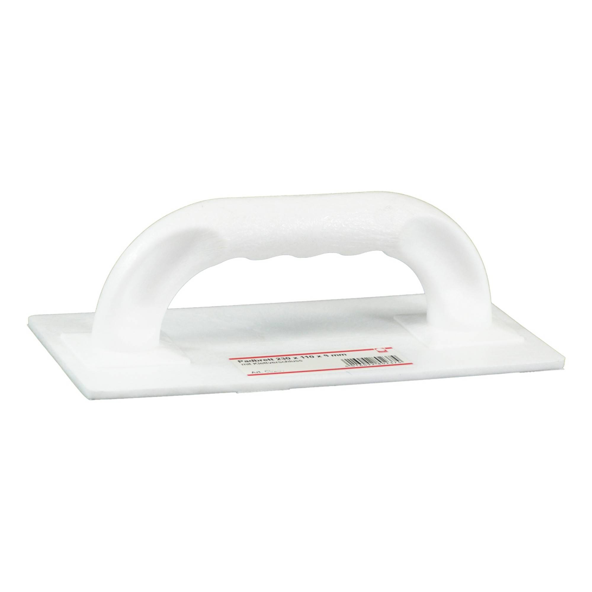 Padbrett 230 x 110 x 5 mm, mit Klettverschluss, ohne Belag