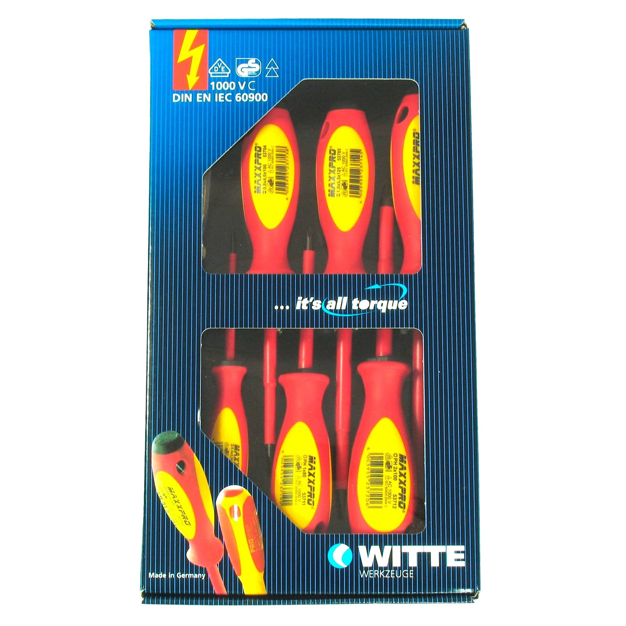 VDE-Schraubendreher-Set 'Witte' 7-tlg, Softgriff