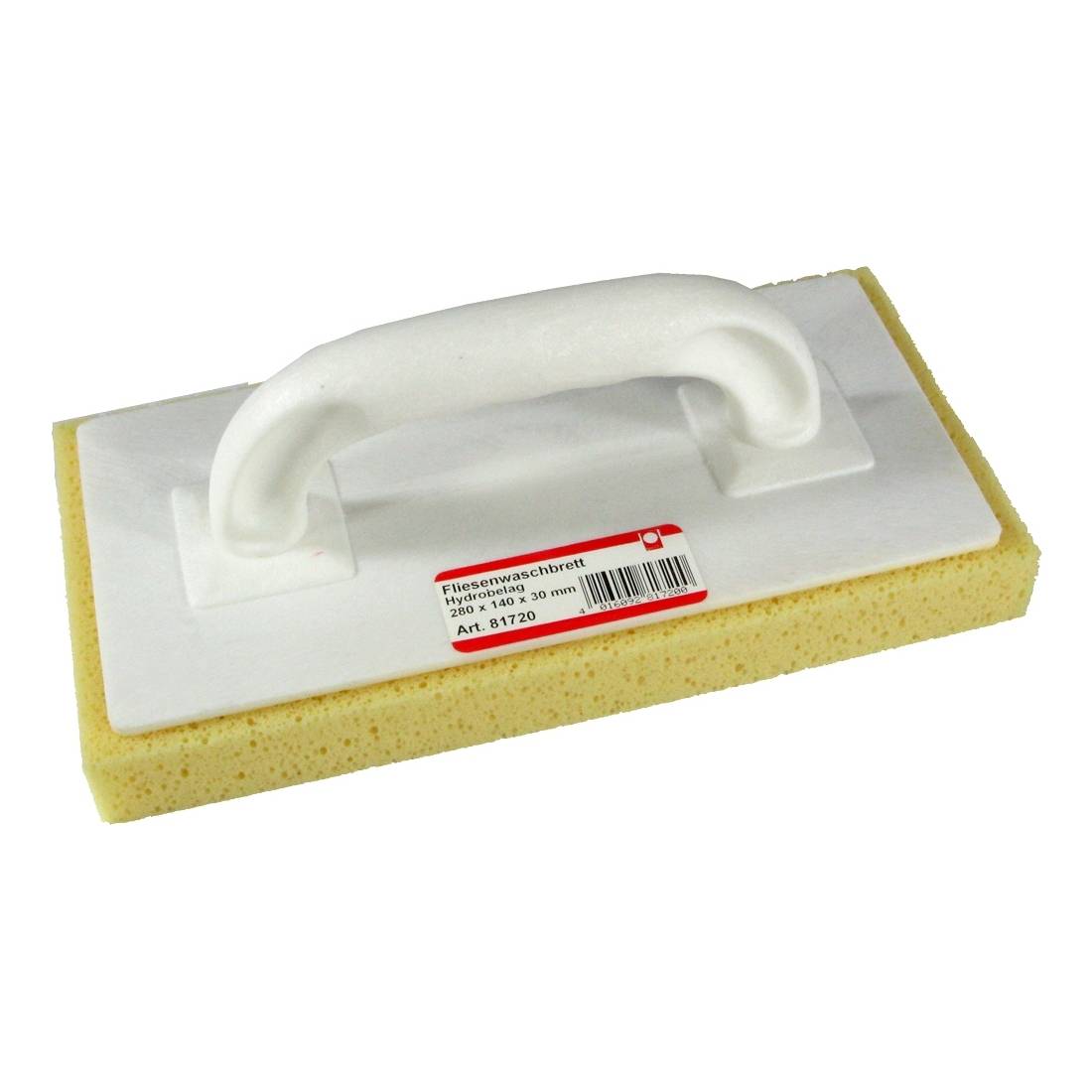 Hydro-Fliesenwaschbrett 280 x 140 x 30 mm, weiss, ungerastert