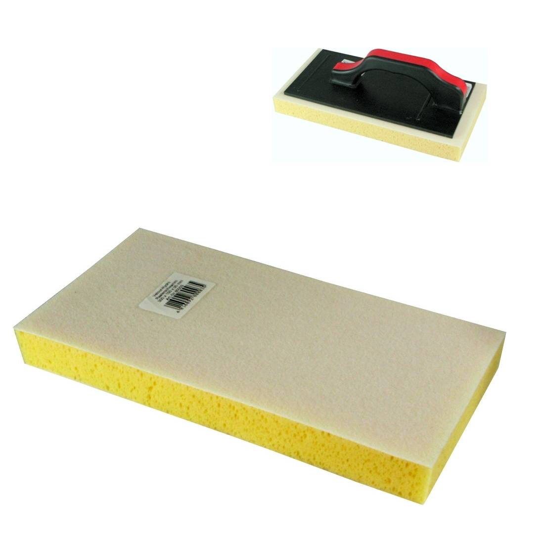 Hydro-Rasterschwamm 300 x 150 x 35 mm, Klettverschluss, gerastert