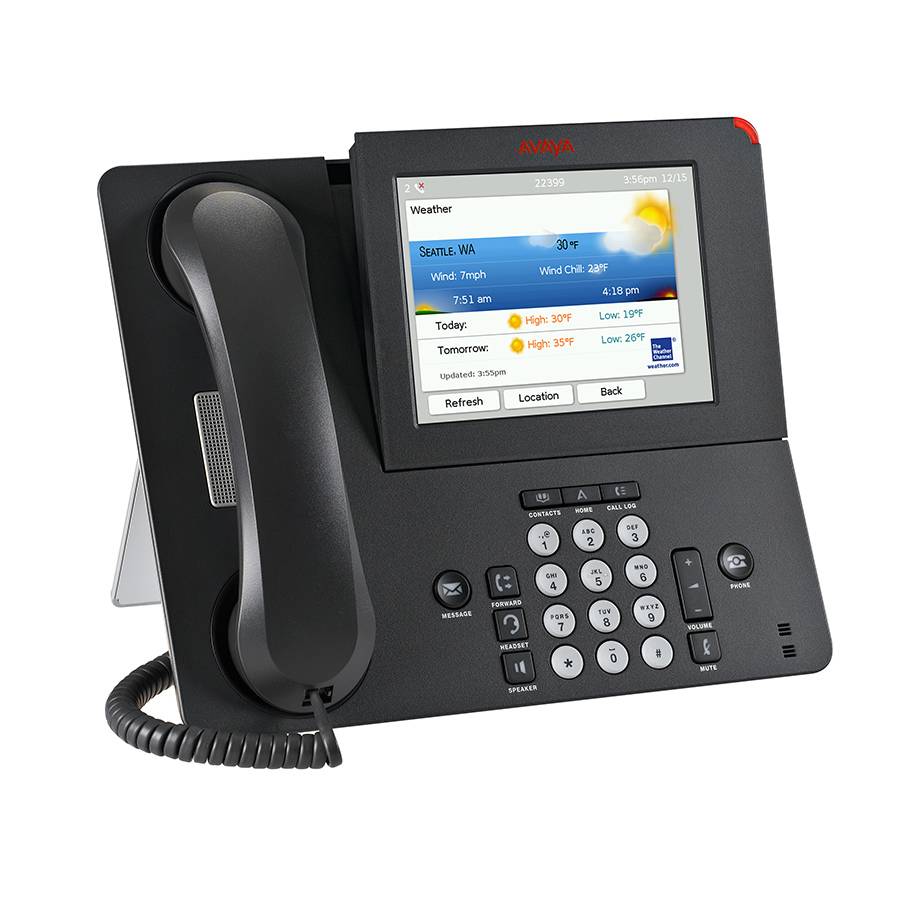 AVAYA 9670G - IP Desktop Phone (Farb-Touchscreen | H.323) - in grau