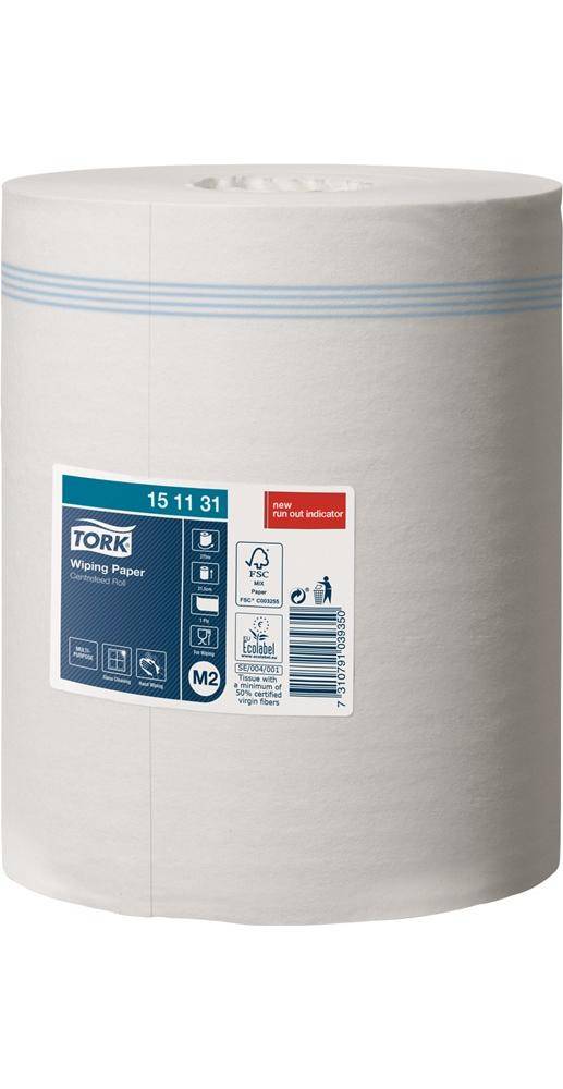 TORK Handtuchrolle 151131 1-lagig, unperforiert weiß