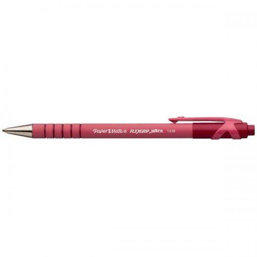 Papermate Flexgrip Ultra, Clip, Clip-on-Einziehkugelschreiber, Rot, 12 Stück(e), Medium