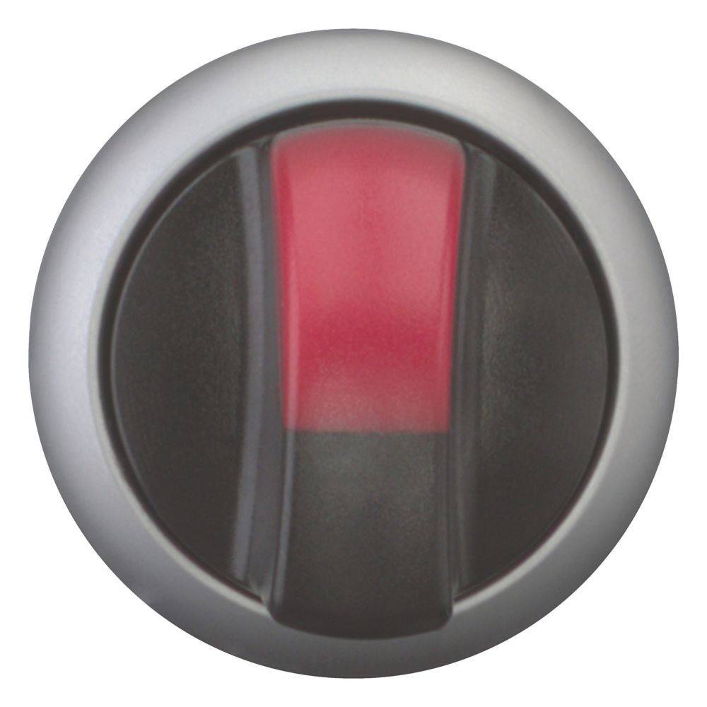 Ein schwarzer und roter Kippschalter in der Ausschaltposition, der häufig bei elektronischen Geräten zur Stromsteuerung verwendet wird.