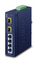PLANET IGS-620TF - Switch - unmanaged - 4 x 10/100/1000 + 2 x Gigabit SFP