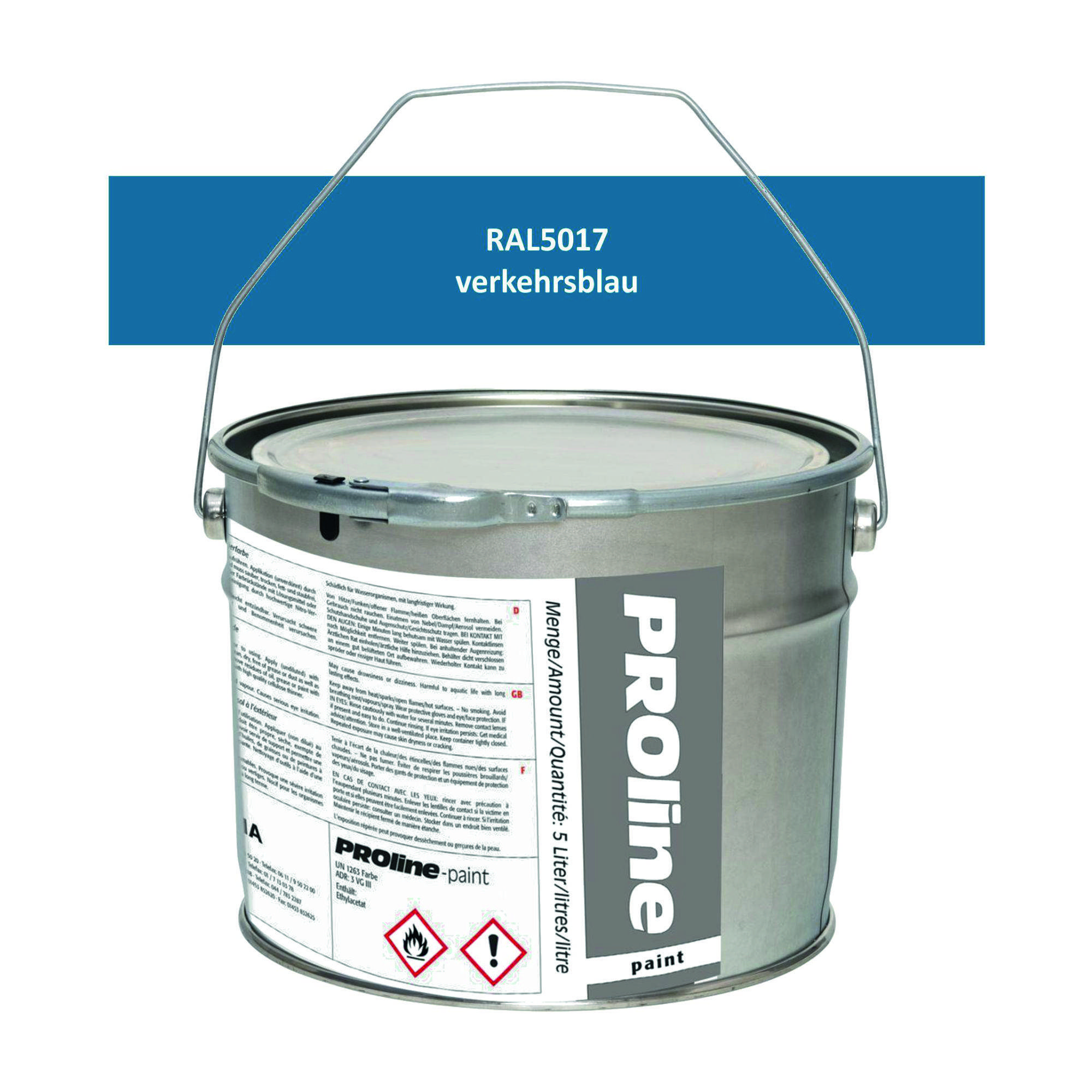 Aussen-Markierfarbe 'PROline-paint' BLAU / Eimer a 5,0 Liter