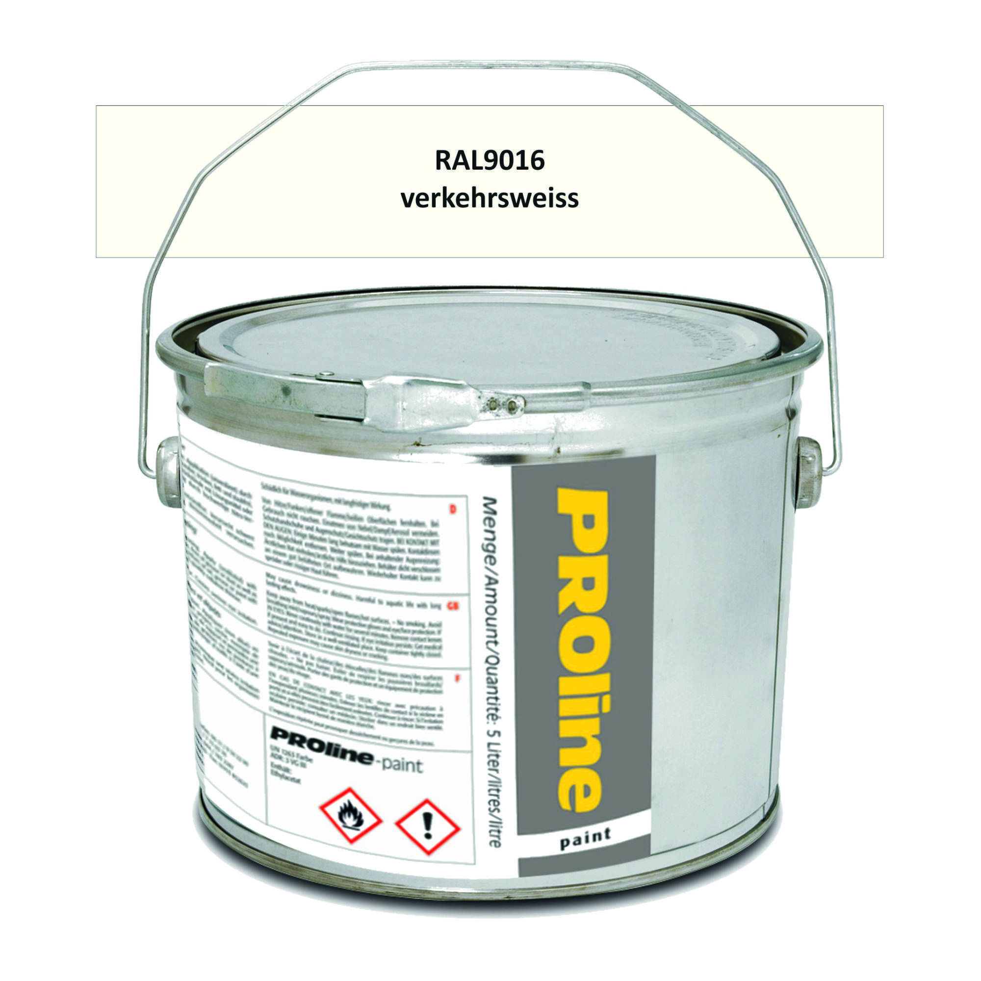 Hallen-Markierfarbe 'PROline-paint' WEISS / Eimer a 5,0 Liter