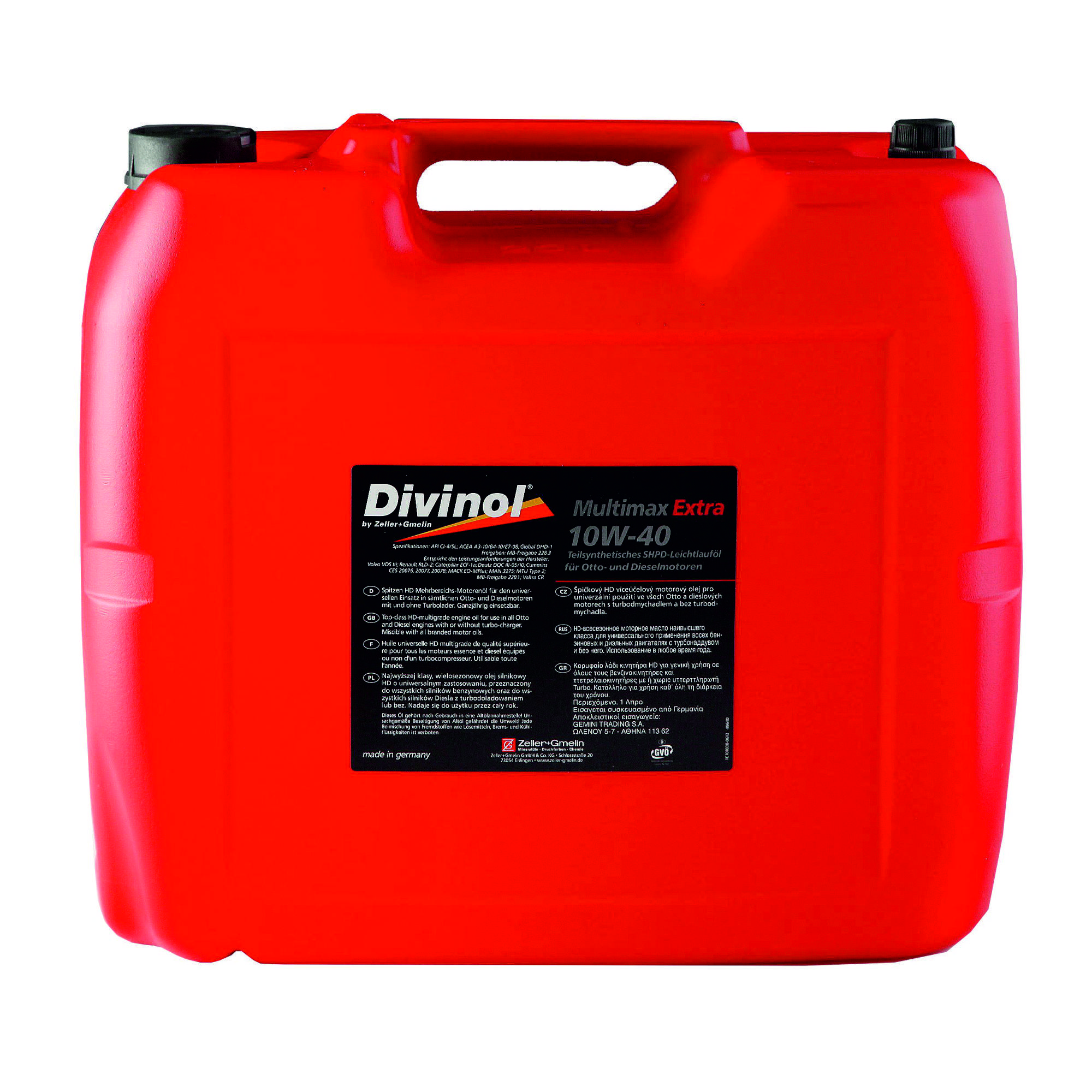 Motorenöl 'Divinol' Multimax Extra 10W-10 / 20,0 Liter Kanister