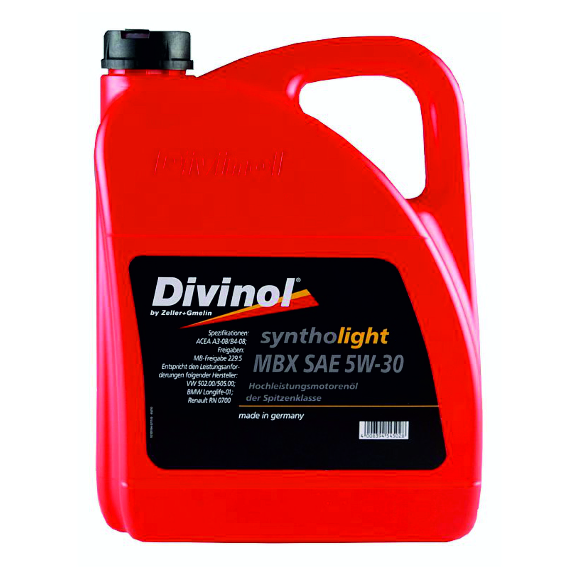 Motorenöl 'Divinol' Syntholight MBX 5W-30 / 5,0 Liter Kanister
