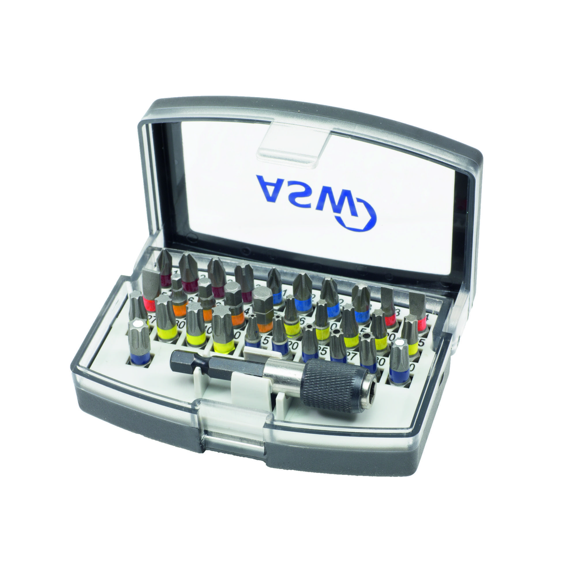 Bit-Box 'ASW' 32-teilig, Allround, inkl. Schnellwechselhalter