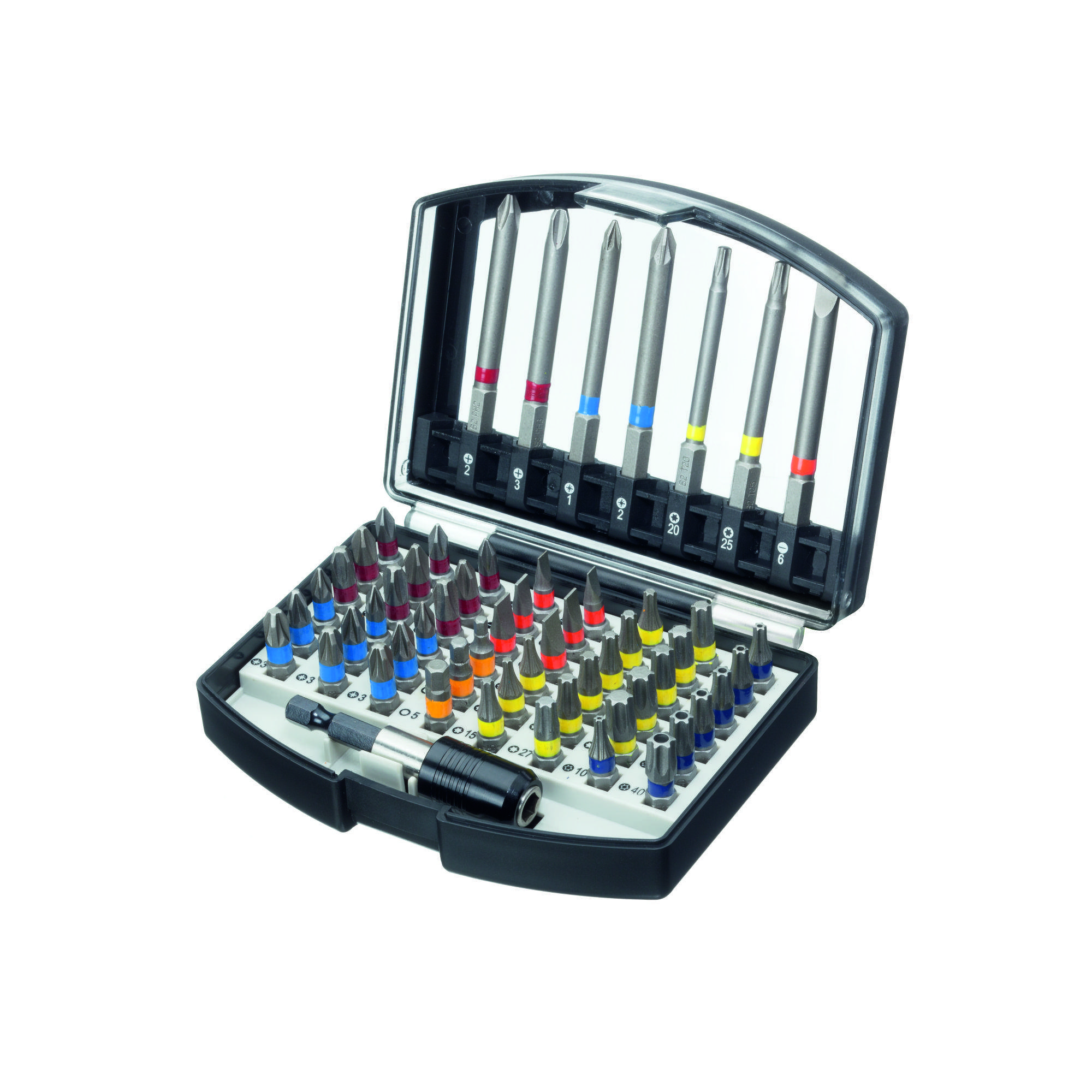 Bit-Box 'ASW' 56-teilig, Allround, inkl. Schnellwechselhalter
