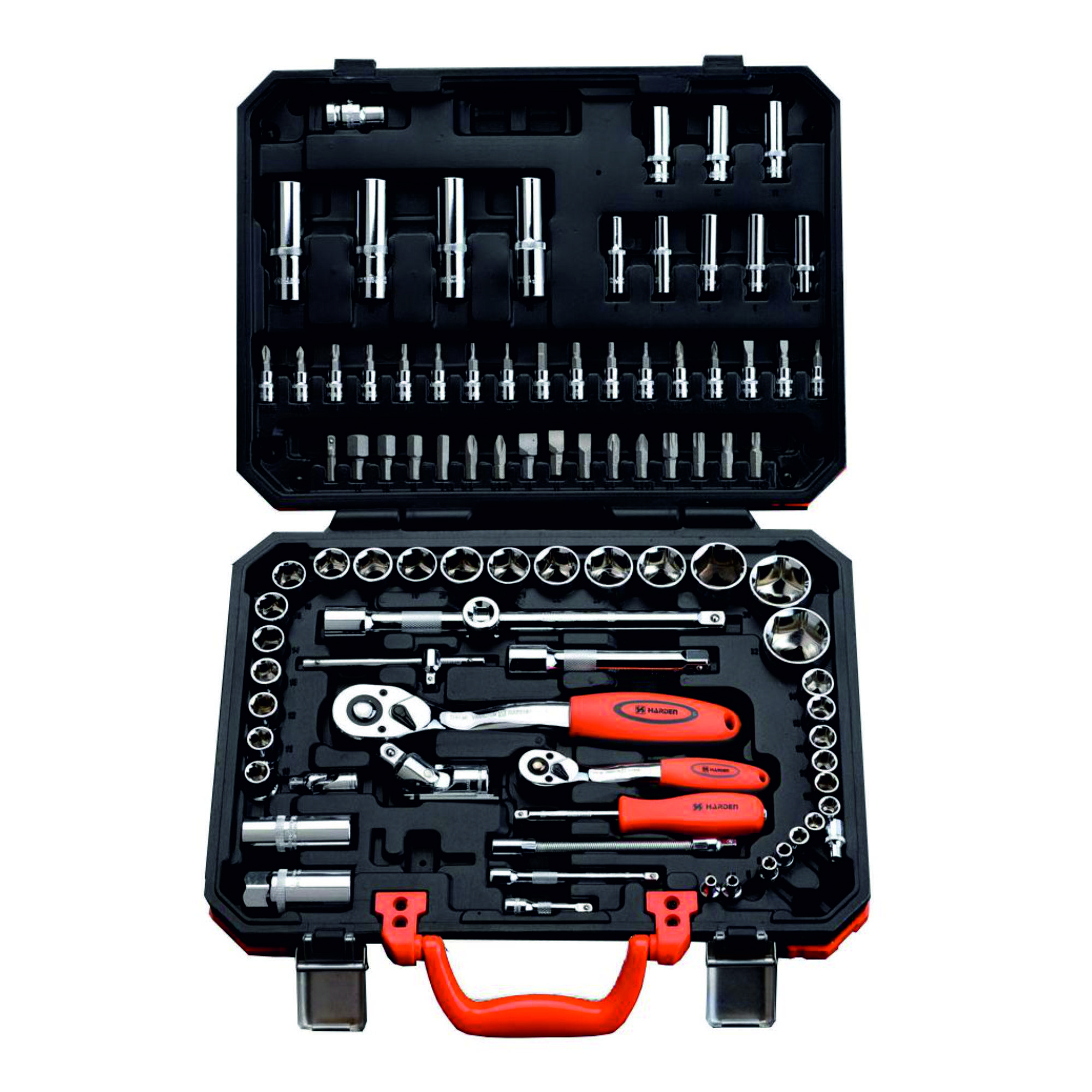 Steckschlüssel-Satz 'Harden' 94-tlg / im schlagfesten Werkzeugkoffer