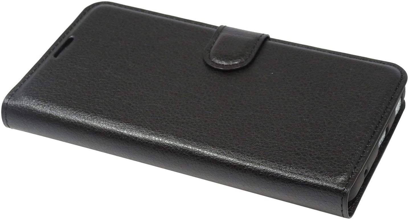 Buchtasche "Fancy" für SAMSUNG GALAXY XCOVER PRO (G715F) Handy Hülle Etui Brieftasche Schutzhülle Schwarz