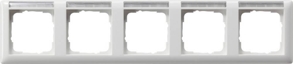 Gira Abdeckrahmen 5-f.rw gl 109503