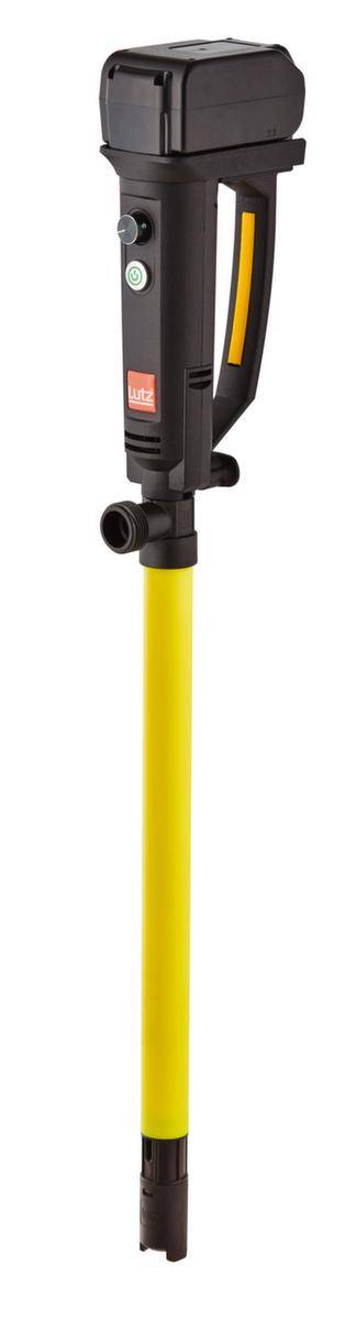 Akku-Kanisterpumpenset,Druckknopf,Förderleistung 65l/min,Tauch T 700mm,Gehäuse PP