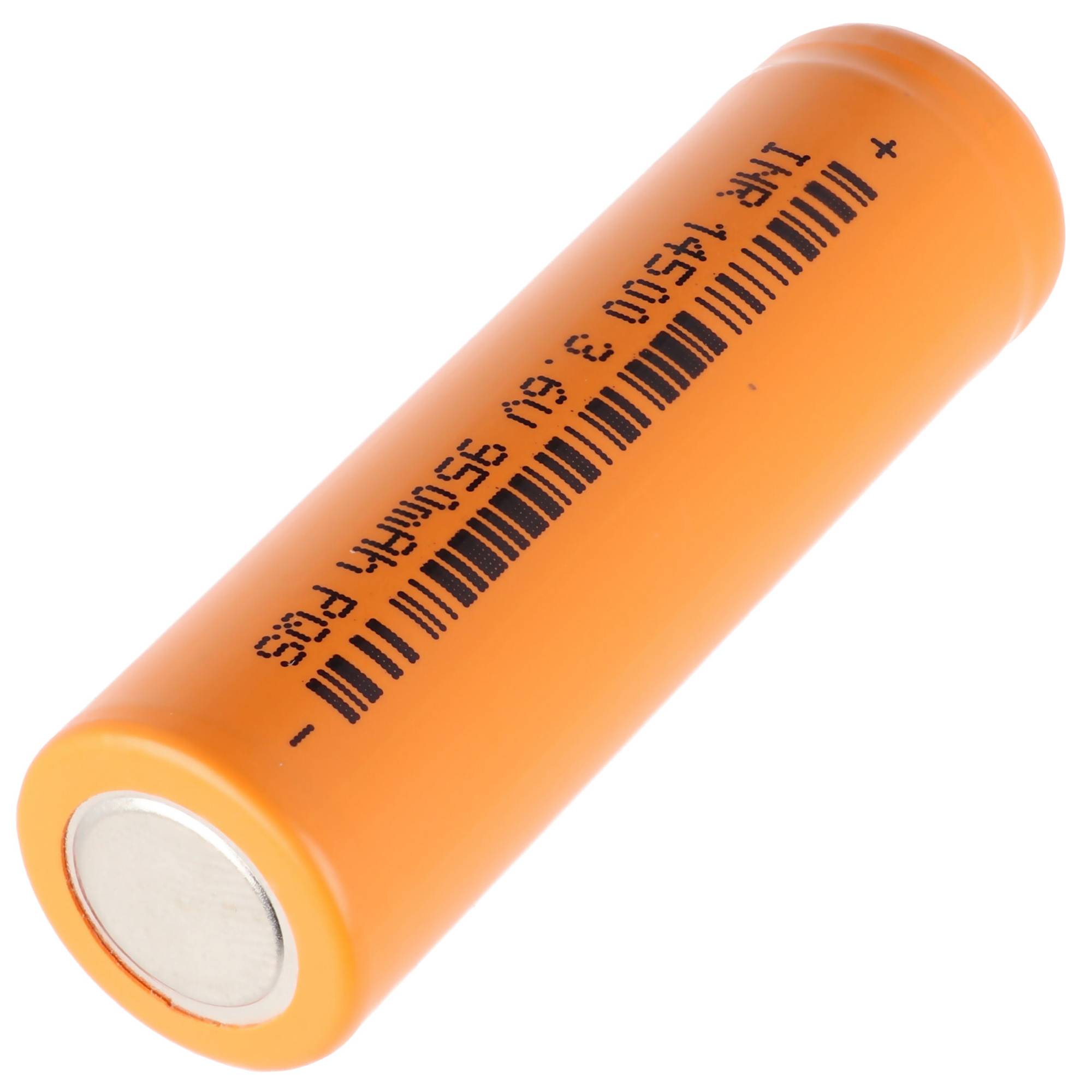 INR 14500 mit 950mAh 3,6V bis- 3,7V Li-Ion-Zelle ungeschützt 48,5x14,1mm