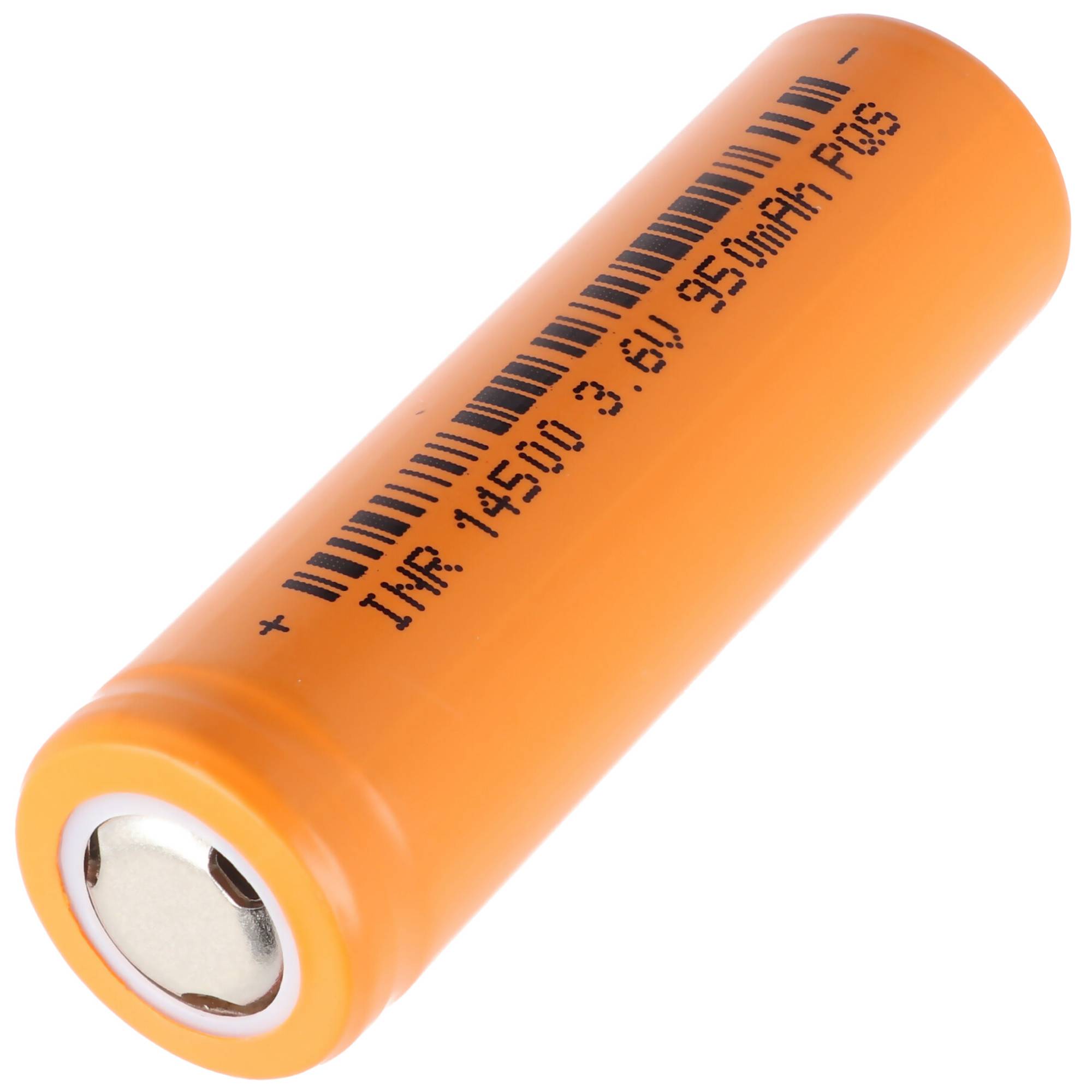 INR 14500 mit 950mAh 3,6V bis- 3,7V Li-Ion-Zelle ungeschützt 48,5x14,1mm