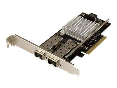 StarTech.com 10G Network Card - 2x 10G Open SFP+ Multimode LC Fiber Connector - Intel 82599 Chip - Gigabit Ethernet Card