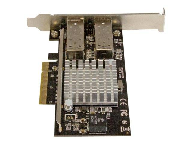 StarTech.com 10G Network Card - 2x 10G Open SFP+ Multimode LC Fiber Connector - Intel 82599 Chip - Gigabit Ethernet Card