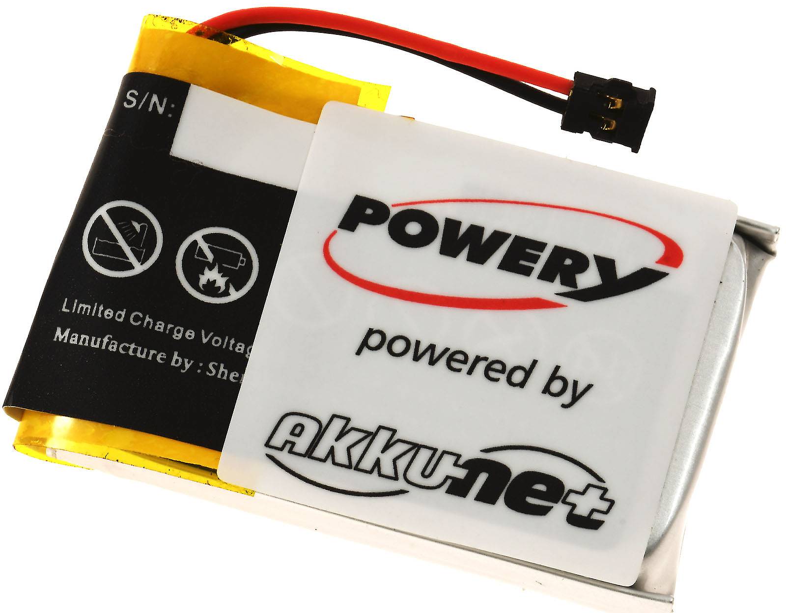 Powery Akku kompatibel mit Garmin Typ 361-00076-00, 3,7V, Li-Polymer