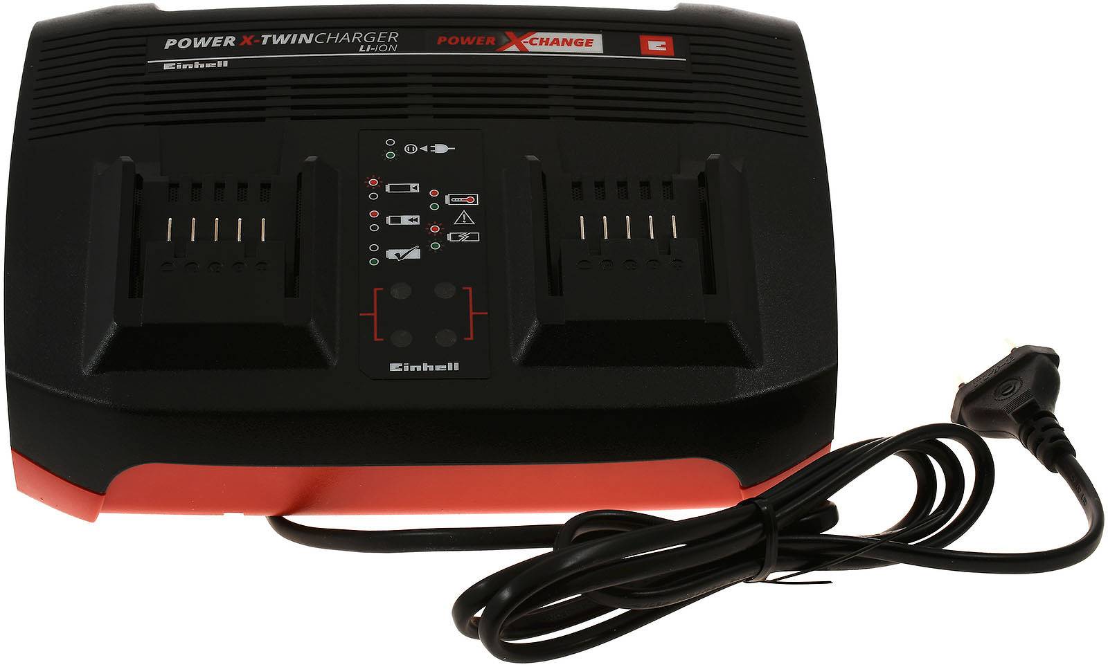 Einhell Power X-Change Zweifach-Ladegerät, Power-X-Twincharger 3A 4512069, 18V