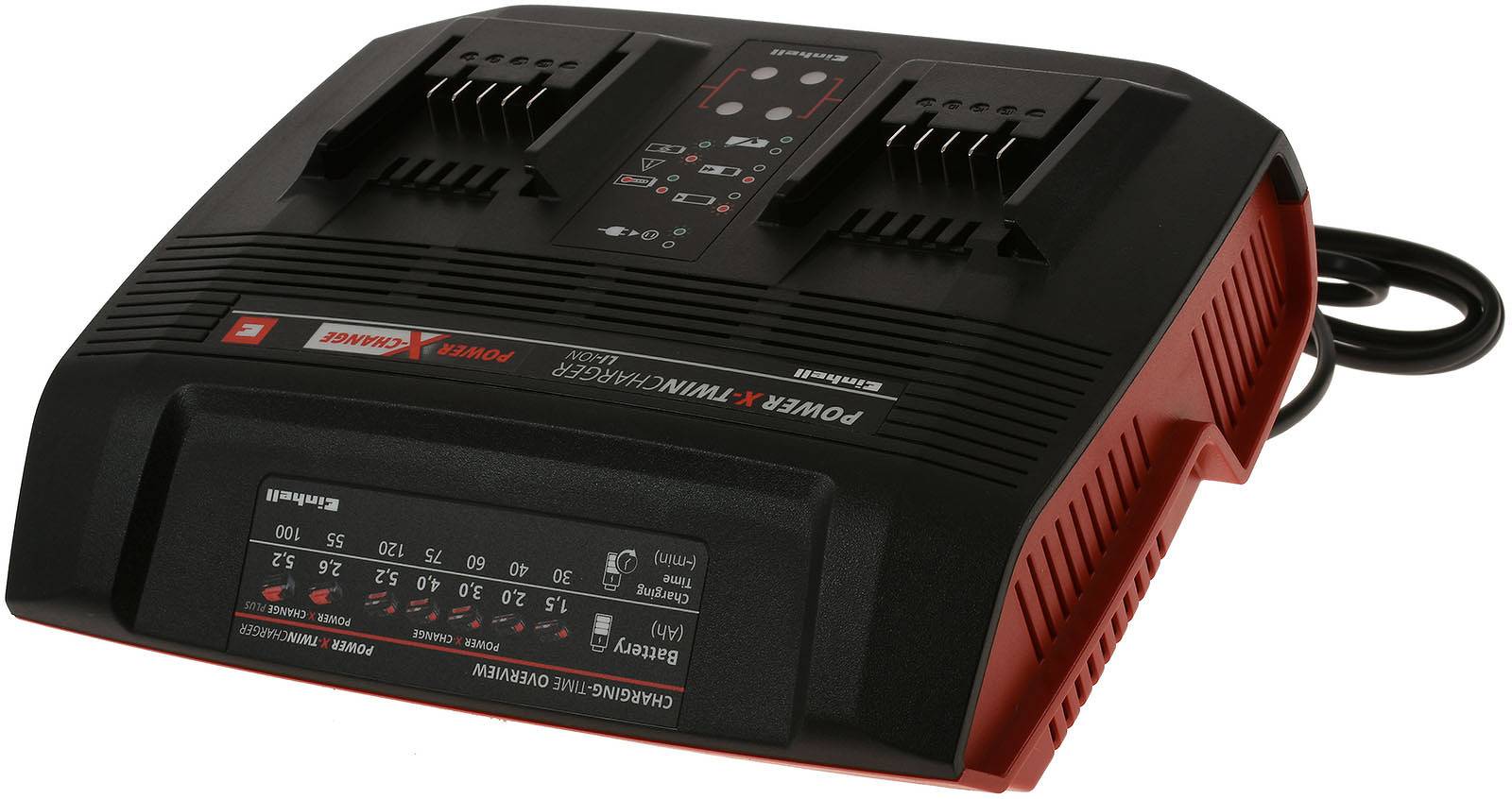 Einhell Power X-Change Zweifach-Ladegerät, Power-X-Twincharger 3A 4512069, 18V