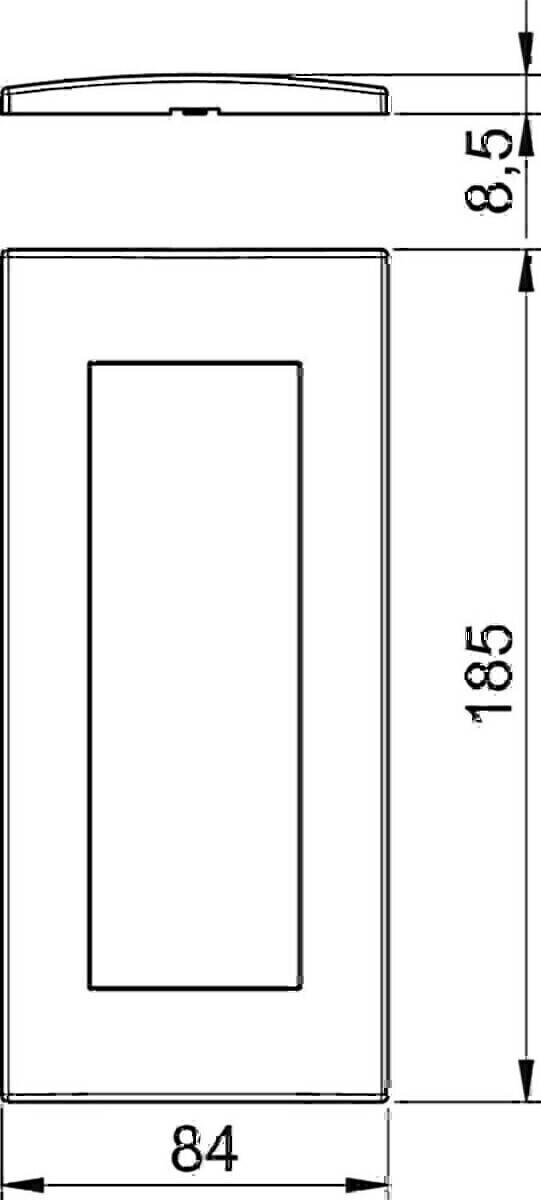 OBO Bettermann Abdeckrahmen AR45-F3 RW