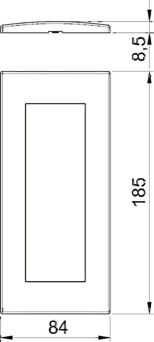 OBO Bettermann Abdeckrahmen AR45-F3 RW
