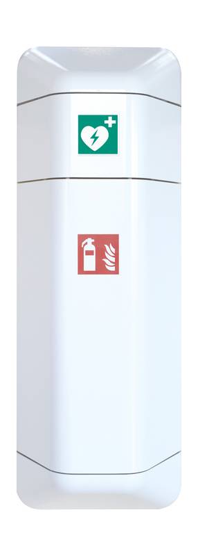 Notfallschrankaufsatz,HxBxT 1224x434x225mm,leer/f. 1x Verbandskasten,Kunststoff,Korpus weiß,Front weiß