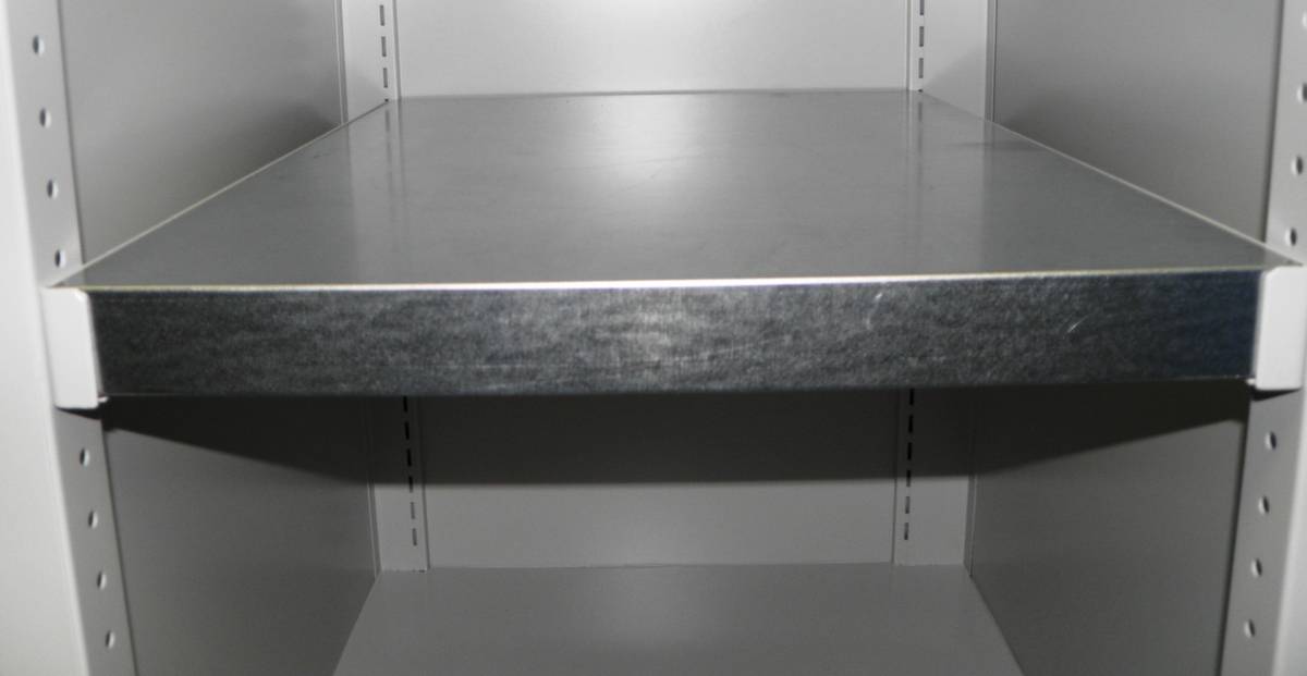 Einlegeboden,f. Vertikalschrank,f. Schrank HxBxT 1950x1000x600mm,Tragl. 80kg,Stahl verzinkt