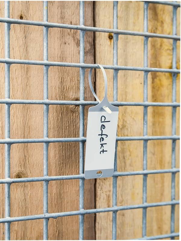 Anhänger,PP,grün,m. Liniendruck