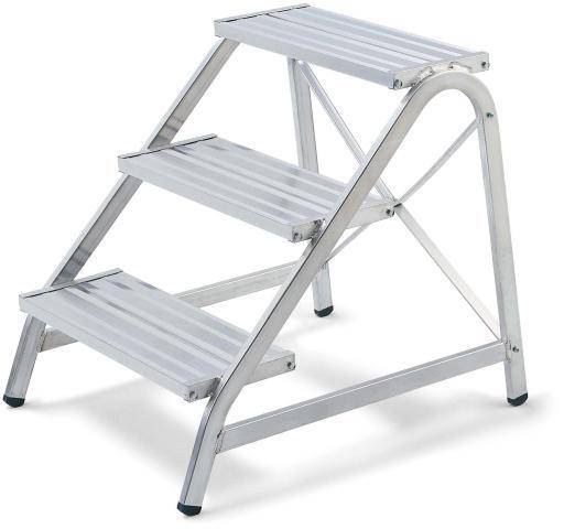 Treppe,Podest H 950mm,4 Stufe(n),Alu