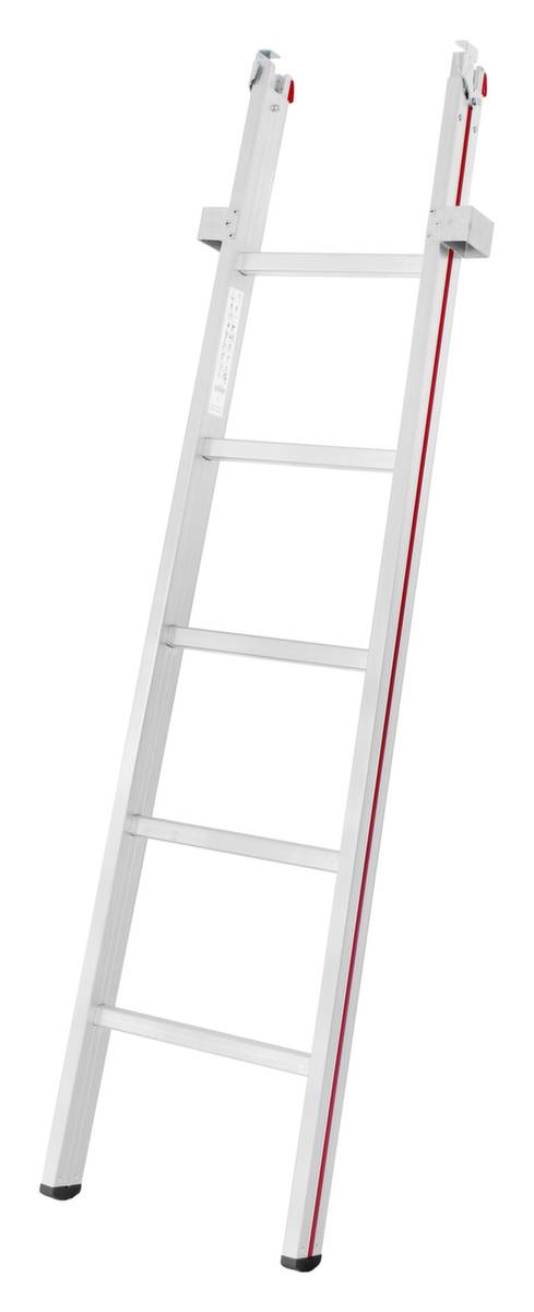 Glasreinigerleiter,5 Sprossen,Holm L 1,7m,Mittelteil,Leichtmetall