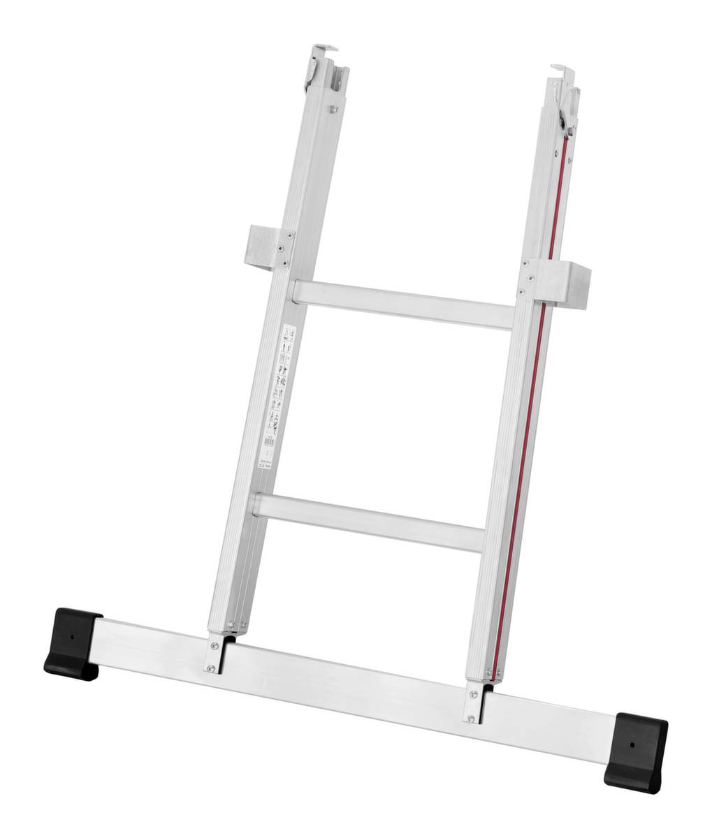 Glasreinigerleiter,2 Sprossen,Holm L 0,9m,Unterteil,Leichtmetall