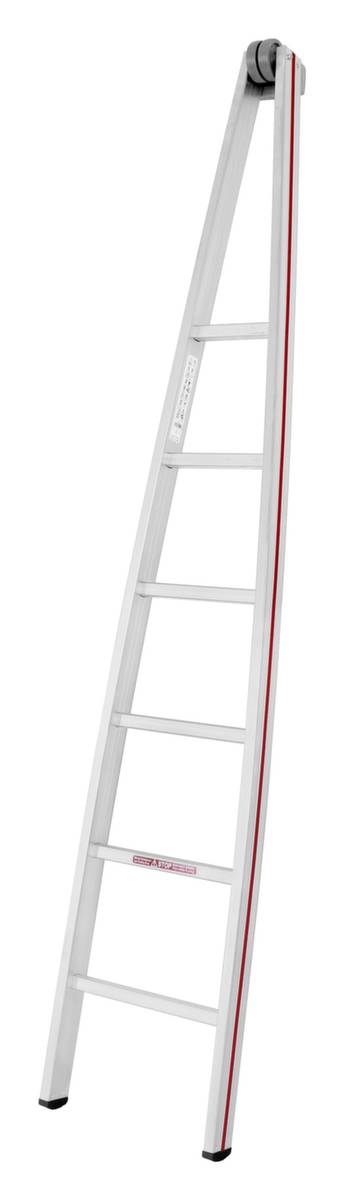 Glasreinigerleiter,6 Sprossen,Holm L 2,3m,Oberteil,Leichtmetall