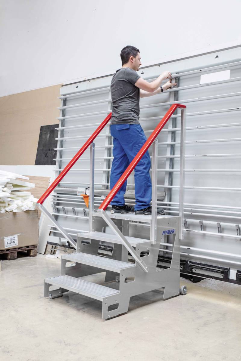 Hymer Industrietritt Grundmodul mit Alu-Profilstufen 0,8m Stufenbreite 2 Stufen