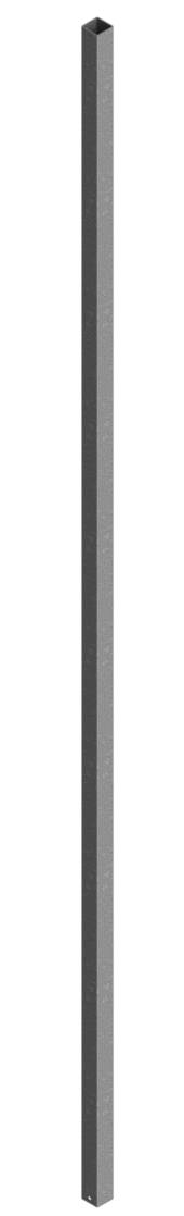 Schake 34025 Schaftrohr 40 x 40 x 1,5 mm aus Stahl, verzinkt Länge: 2,50 m