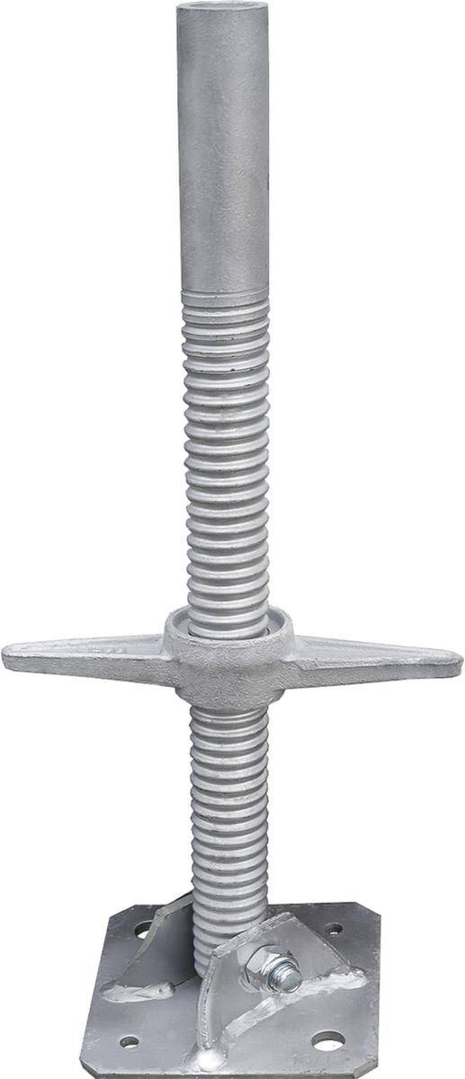 Füße,f. Aufstellvorrichtung,LxB 150x150mm,feuerverzinkt