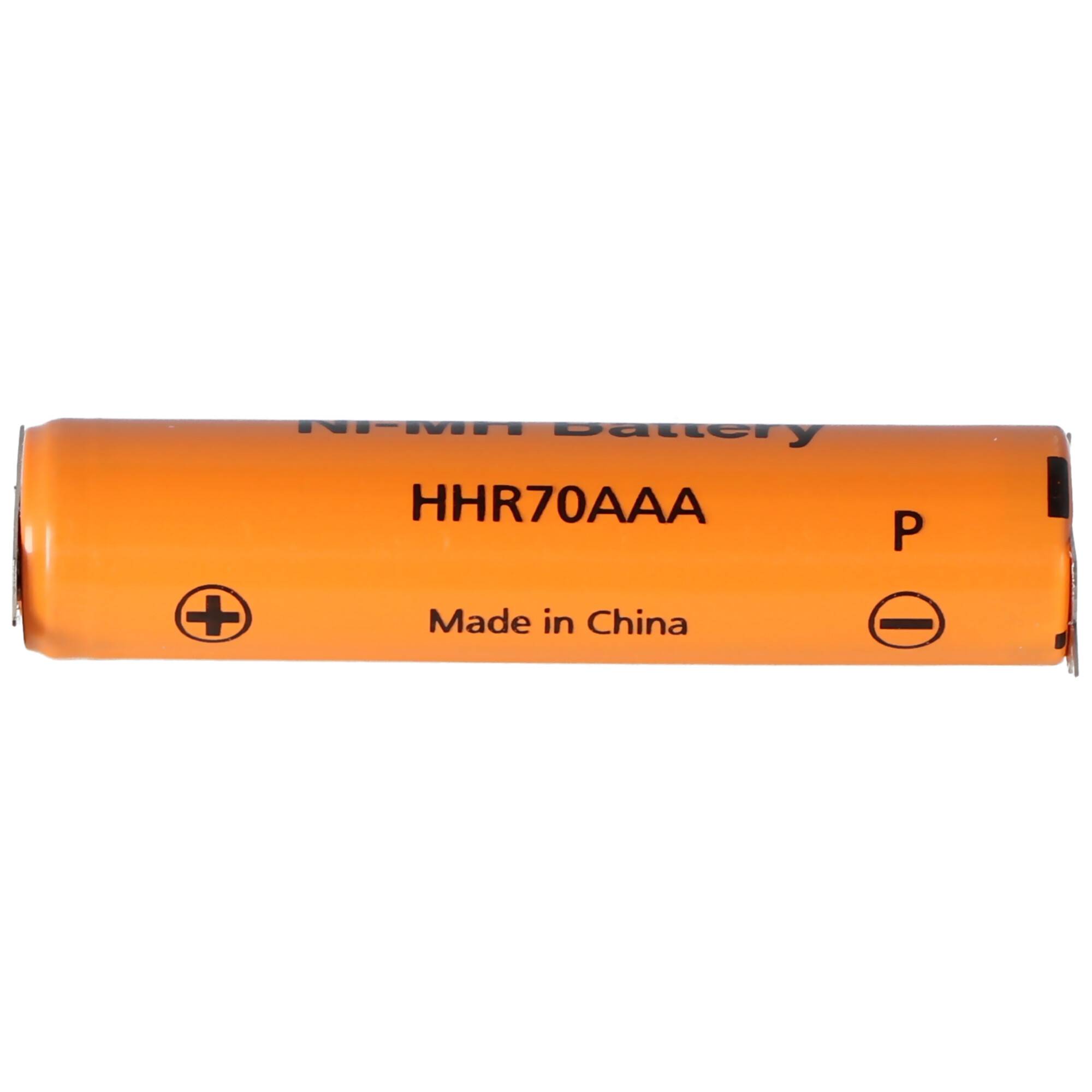 Panasonic HHR-70AAAE4 NiMH Akku 1,2V 700mAh AAA mit 1er Print auf Plus und Minuskontakt