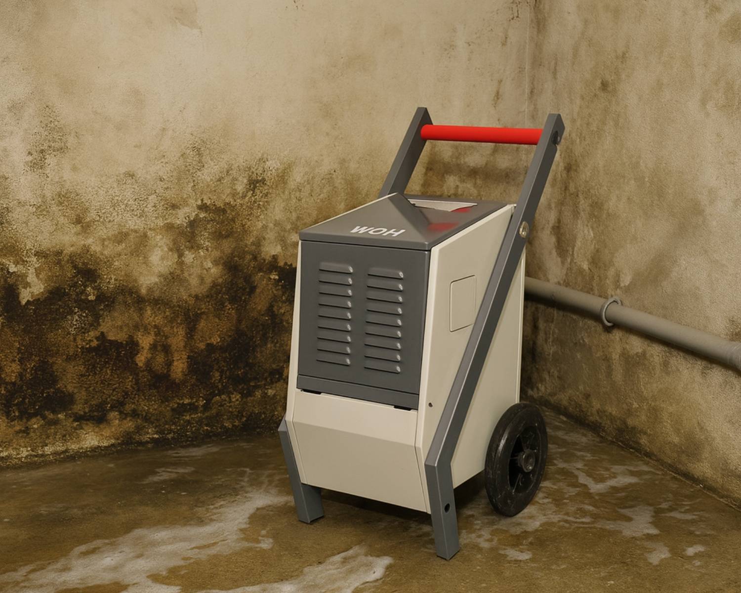 WDH Bautrockner WDH-500AH - für 170m² - 50 Liter/Tag - mit geeichtem (MID) Stromverbrauchszähler (kW/h Zähler)