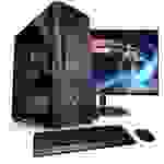 Kiebel PC Set Gaming mit 27 Zoll TFT Earthquake V AMD Ryzen 7 5800X, 32GB DDR4, RTX 3050 8 GB, 1TB SSD, WLAN, Win11