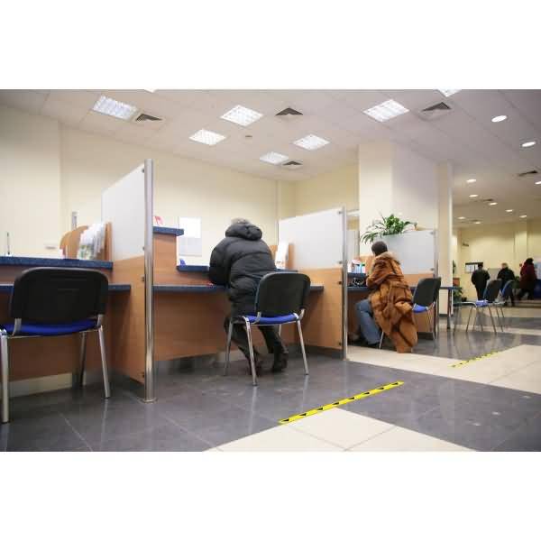 Fußbodenaufkleber 50mmx1m gelb/schwarz