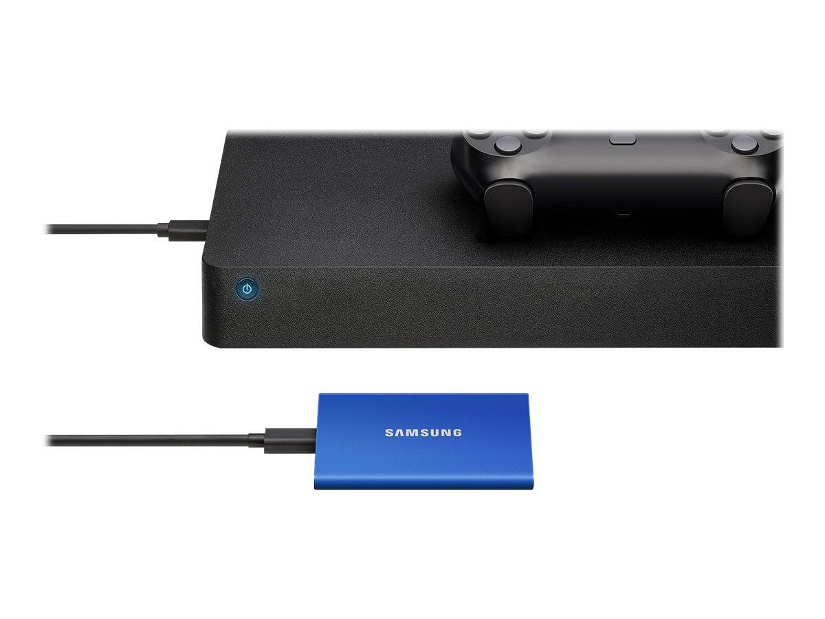 Samsung T7 MU-PC1T0H - SSD - verschlüsselt - 1 TB - extern (tragbar)