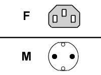 Fujitsu - Stromkabel - IEC 60320 C13 bis CEE 7/7 (M)