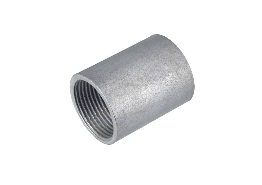 5 Stk. Fränkische Stahlrohr-Gewindemuffe SM-E-V 63 vz. Zn-Ni