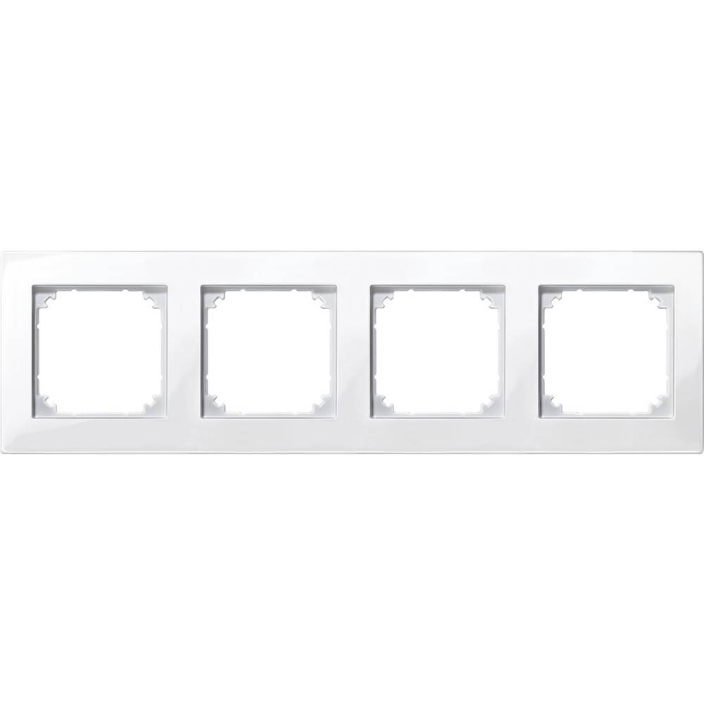 Merten M-PLAN-Rahmen 4f. pws/gl 515419